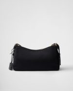 Prada Aimée Large Re-Nylon and Leather Shoulder Bag With Padlock - Image 6
